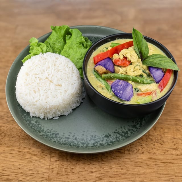 #10 Vegetable Green Curry.